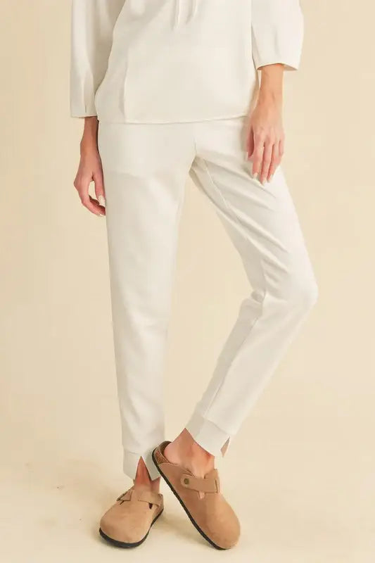 Aemi + Co Elastic Waist Joggers with Pockets - Trendsi - Flyclothing LLC