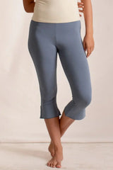 Side Slit Capris Leggings - Trendsi - Flyclothing LLC