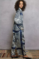 POL Floral Printed Woven Wide Leg Drawstring Pants - Trendsi - Flyclothing LLC