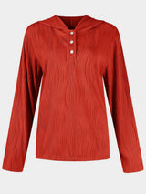 Textured Long Sleeve Hoodie - Trendsi - Flyclothing LLC