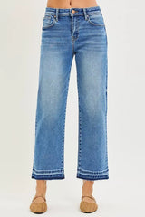 RISEN Full Size Slouchy Cropped Boyfriend Jeans Plus Size - Trendsi - Flyclothing LLC