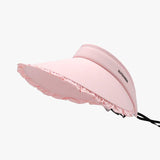 Frill Adjustable Ice Silk Sun Hat - Trendsi - Flyclothing LLC