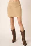 Mittoshop Zipper Back Twill Mini Skirt - Trendsi