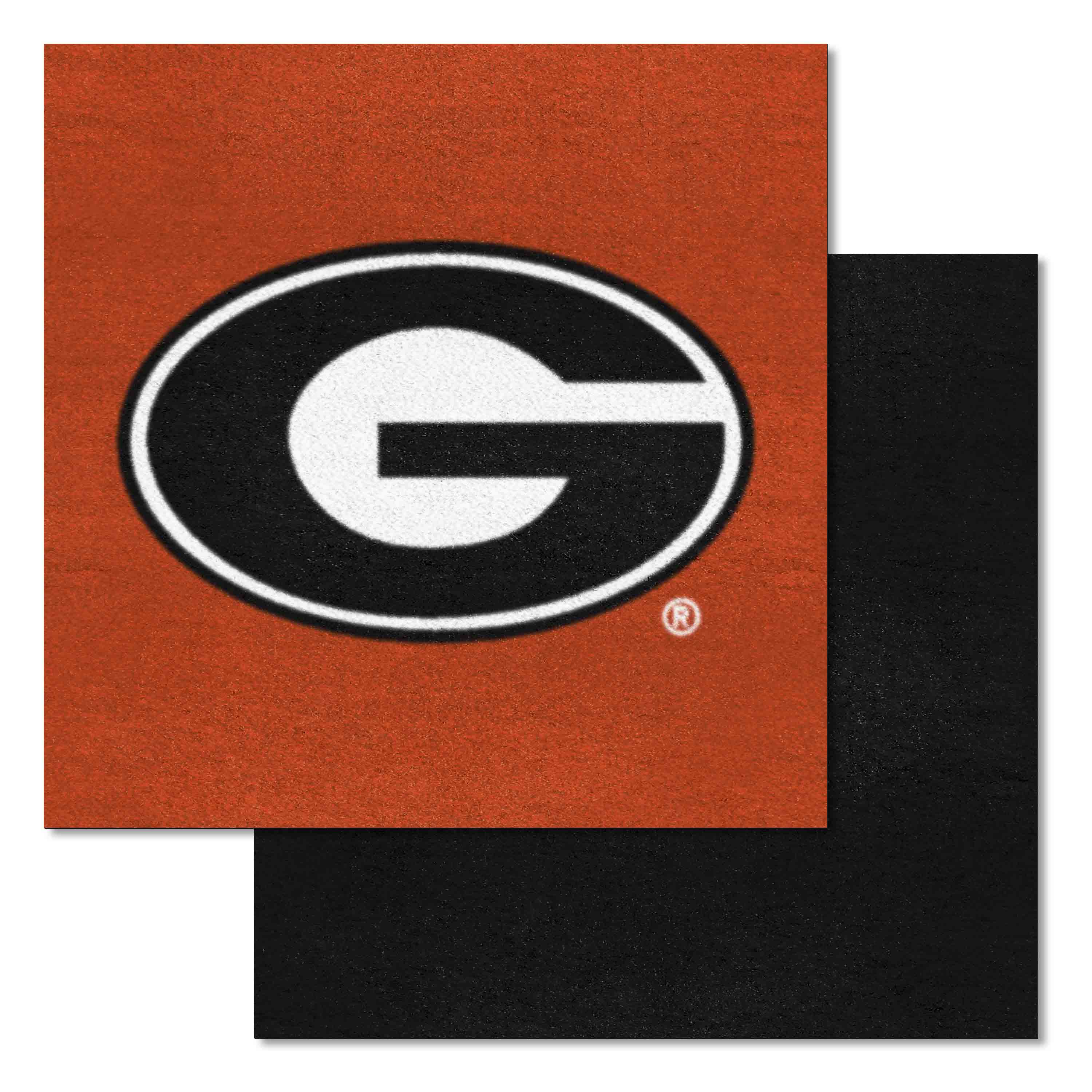 Georgia Bulldogs "G" Logo Team Carpet Tiles - 45 Sq Ft. - Georgia