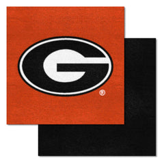 Georgia Bulldogs "G" Logo Team Carpet Tiles - 45 Sq Ft. - Georgia