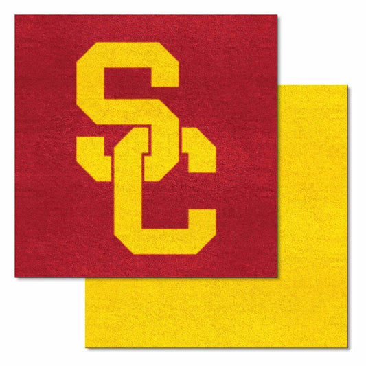 Southern California Trojans Team Carpet Tiles - 45 Sq Ft.