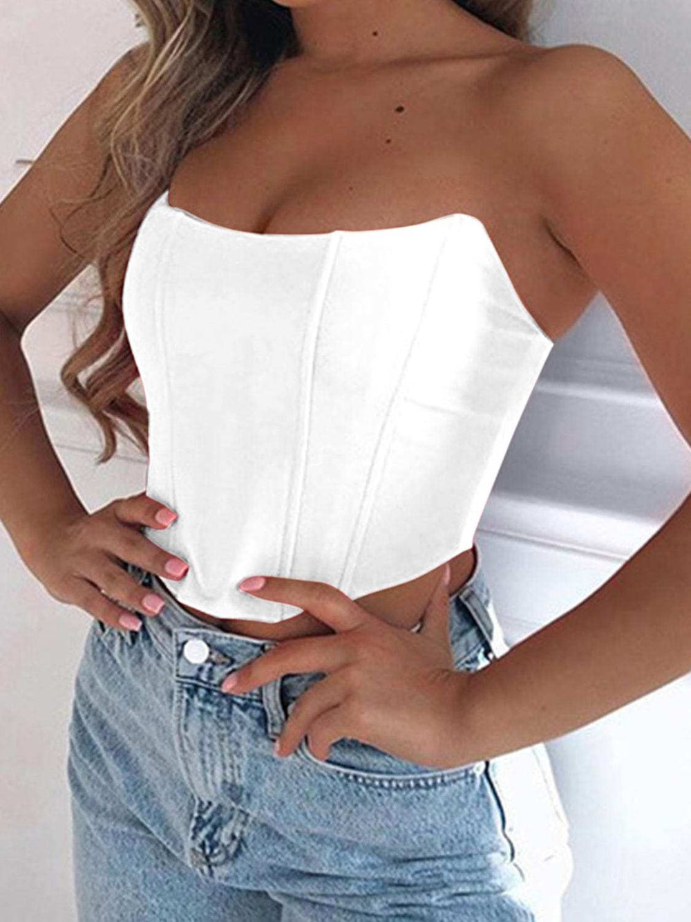 Tube Cropped Top - Trendsi - Flyclothing LLC
