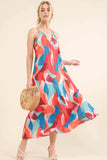 And the Why Printed Crisscross Back Cami Dress - Trendsi - Flyclothing LLC
