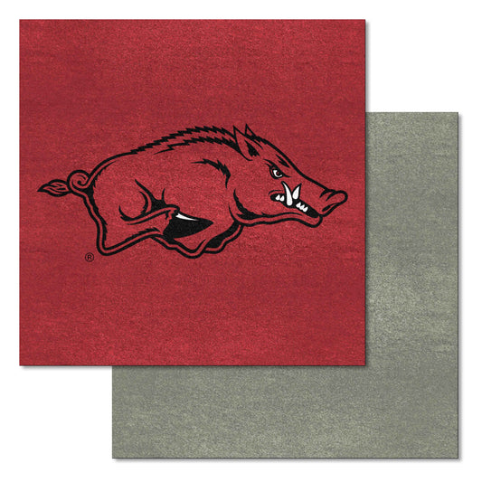 Arkansas Razorbacks Team Carpet Tiles - 45 Sq Ft. - Arkansas