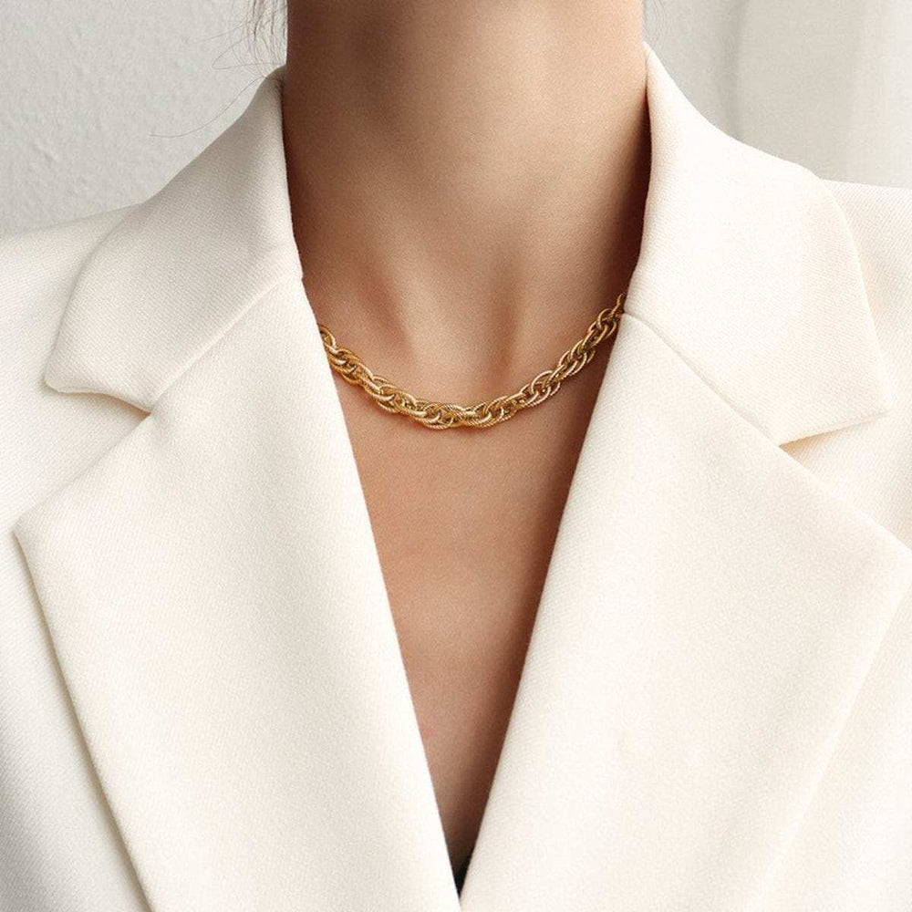 Titanium Steel Chain Necklace - Trendsi - Flyclothing LLC