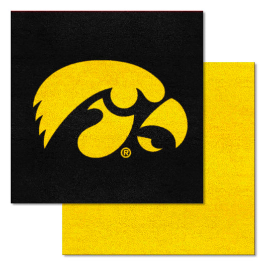 Iowa Hawkeyes Team Carpet Tiles - 45 Sq Ft. - Iowa