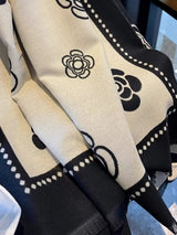 Floral Pattern Raw Hem Scarf - Trendsi - Flyclothing LLC