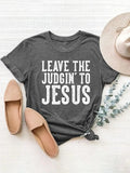 Letter Graphic Round Neck Short Sleeve T-Shirt - Trendsi