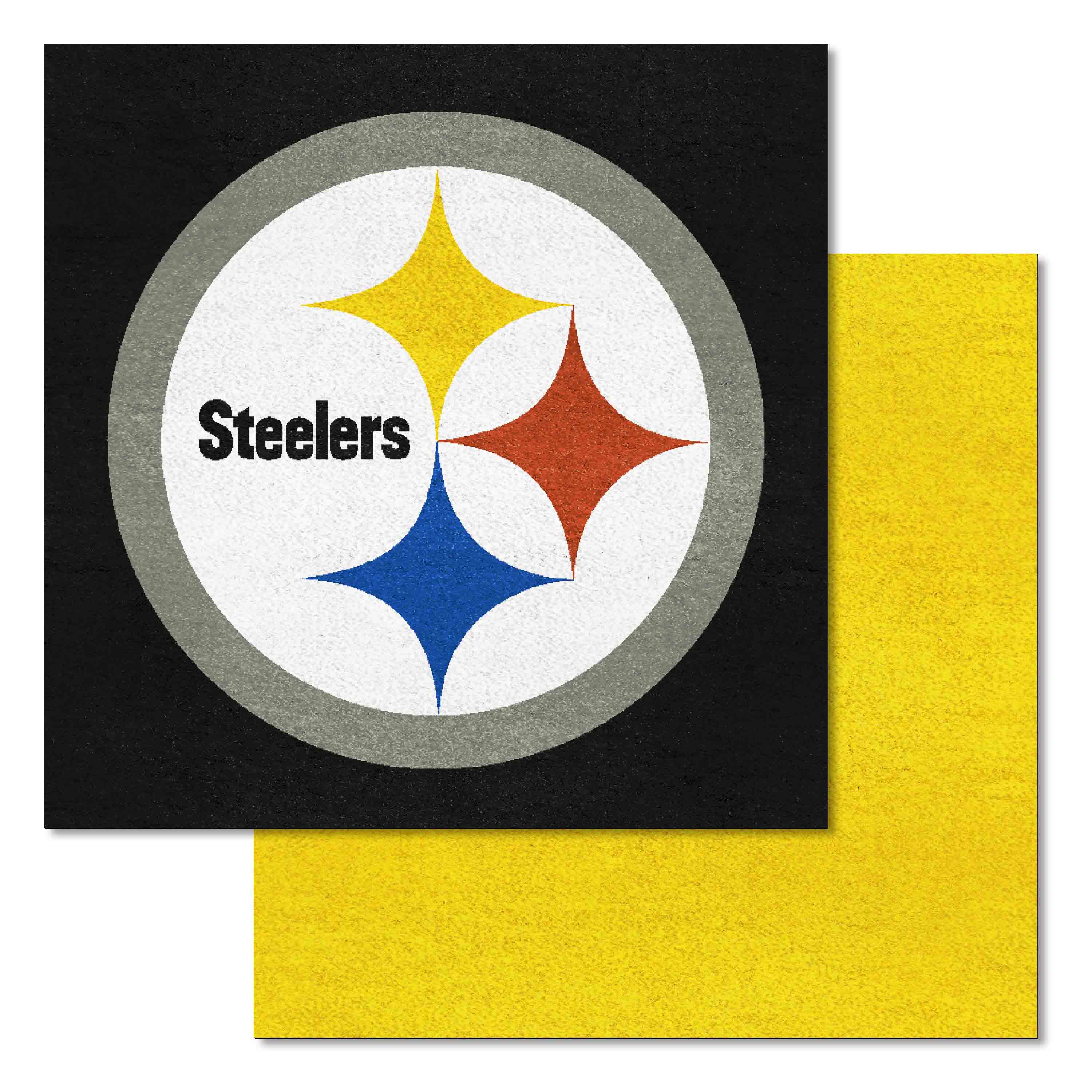 Pittsburgh Steelers Team Carpet Tiles - 45 Sq Ft. - Pittsburgh Steelers