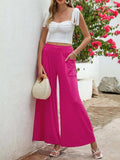 Pocketed Elastic Waist Wide Leg Pants - Trendsi - Flyclothing LLC