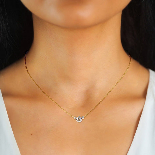 1.2 Carat Moissanite 925 Sterling Silver Necklace - Trendsi