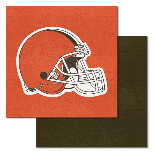 Cleveland Browns Team Carpet Tiles - 45 Sq Ft. - Cleveland Browns