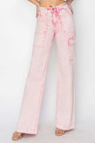 RISEN Full Size High Rise Wide Leg Cargo Pocket Jeans - Trendsi - Flyclothing LLC