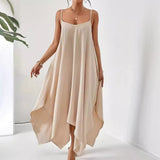 Scoop Neck Midi Cami Dress - Trendsi