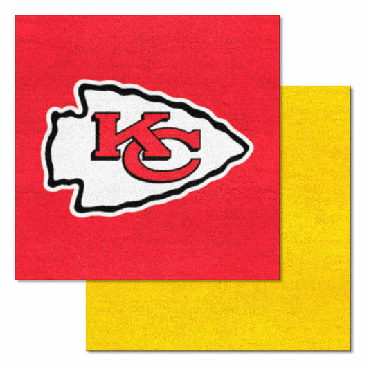 Kansas City Chiefs Team Carpet Tiles - 45 Sq Ft. - Kansas City Chiefs