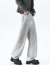 Men's Plus Size Wide Leg High Waisted Jeans - Trendsi - Flyclothing LLC