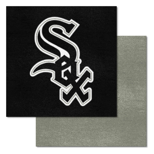 Chicago White Sox Team Carpet Tiles - 45 Sq Ft. - Chicago White Sox