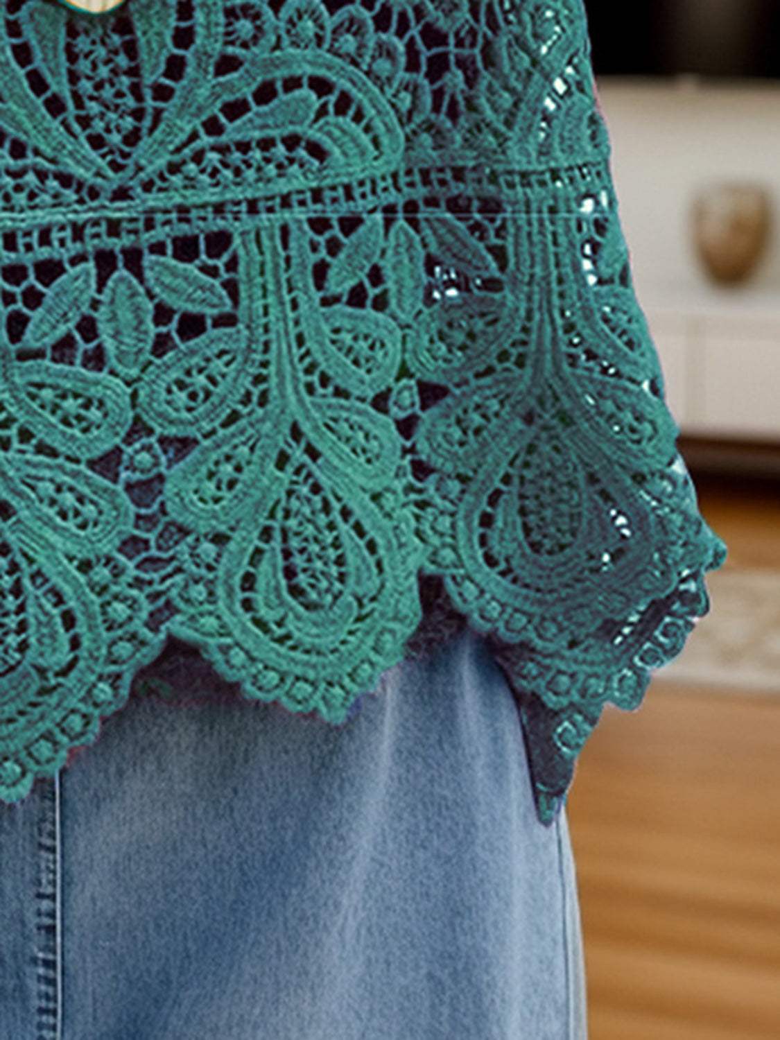 Cutout Scoop Neck Sleeveless Knit Cover Up - Trendsi - Flyclothing LLC