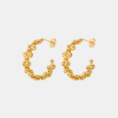 Titanium Steel C-Hoop Earrings Trendsi