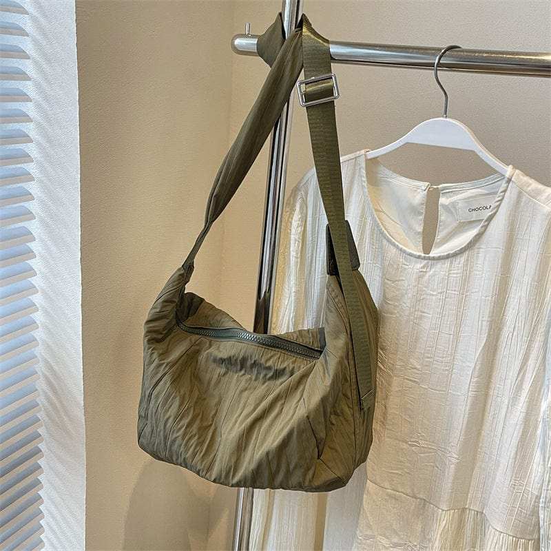 Pleated Dumpling Crossbody Bag - Trendsi - Flyclothing LLC