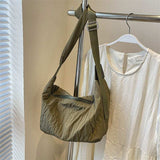 Pleated Dumpling Crossbody Bag - Trendsi - Flyclothing LLC
