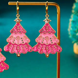 Christmas Tree Dangle Earrings - Trendsi - Flyclothing LLC