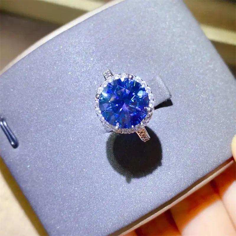 5 Carat Moissanite 925 Sterling Silver Ring - Trendsi - Flyclothing LLC