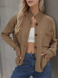 Button Up Long Sleeve Cardigan - Trendsi - Flyclothing LLC