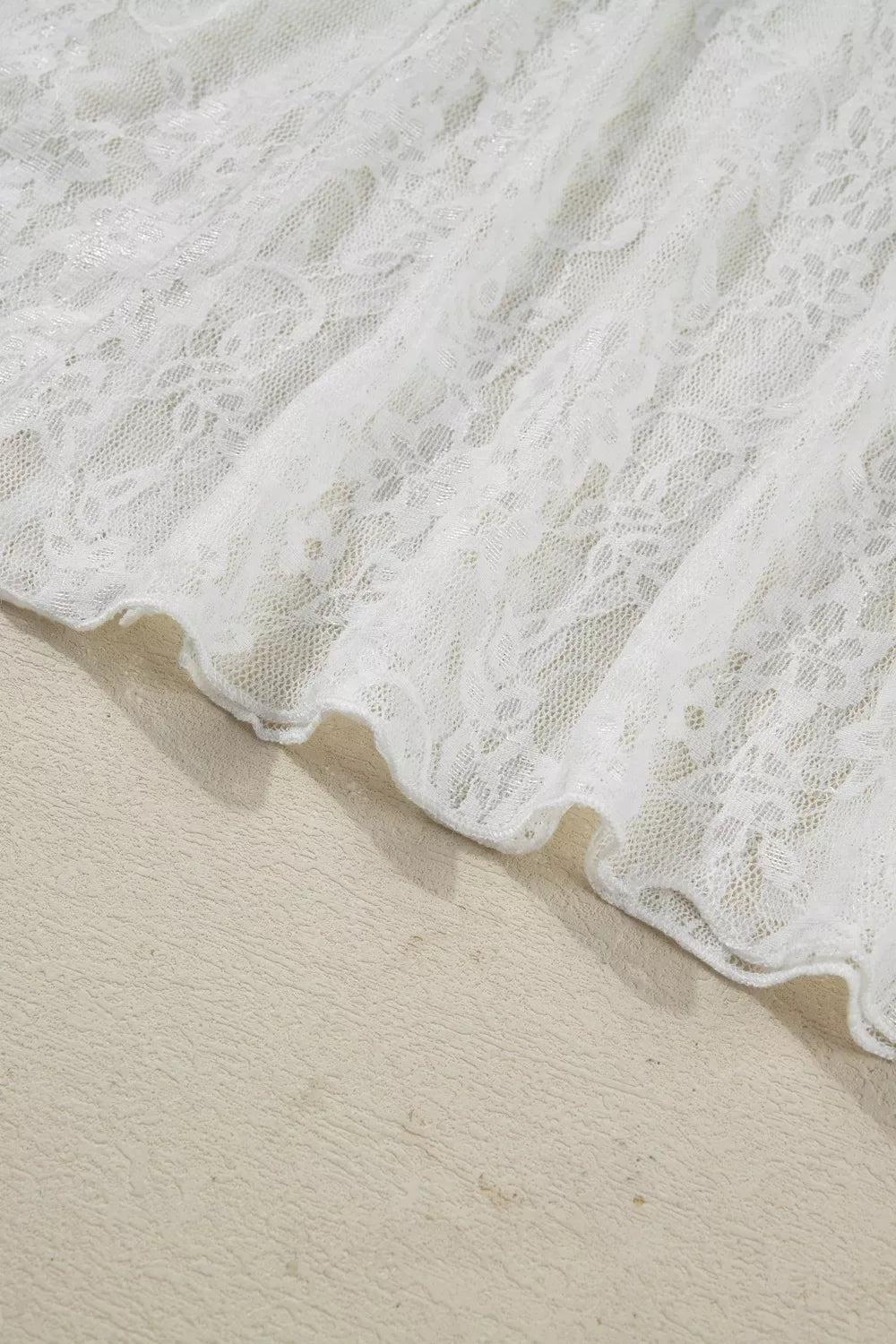 Sheer Floral Lace Flowy Maxi Skirt - Trendsi - Flyclothing LLC