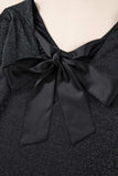 Bowknot V-Neck Long Sleeve Blouse - Trendsi - Flyclothing LLC