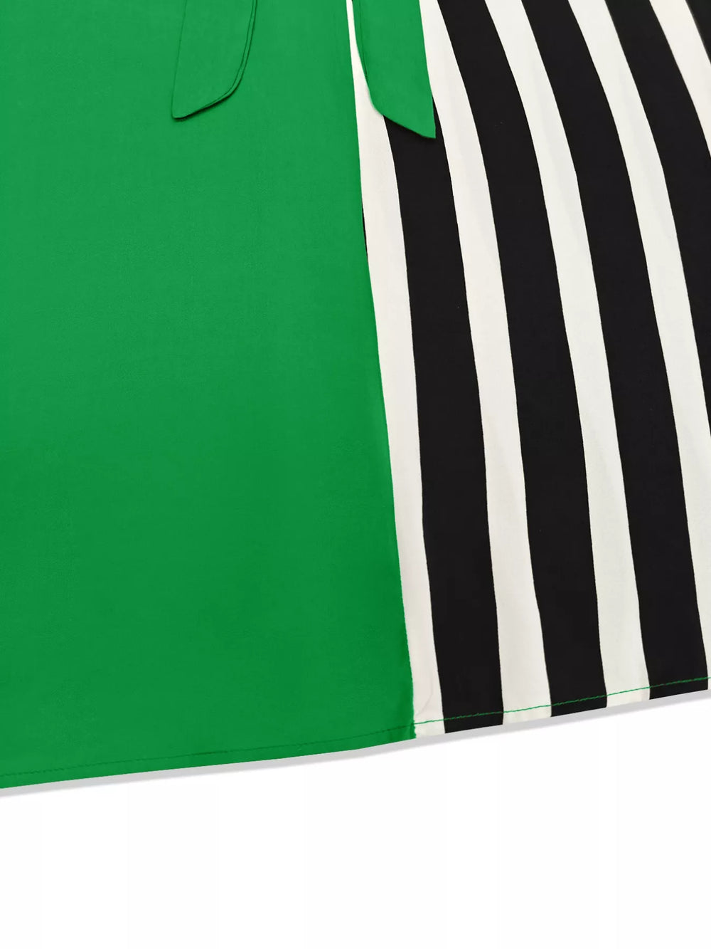 Color Block Striped Long Sleeve Midi Dress - Trendsi - Flyclothing LLC