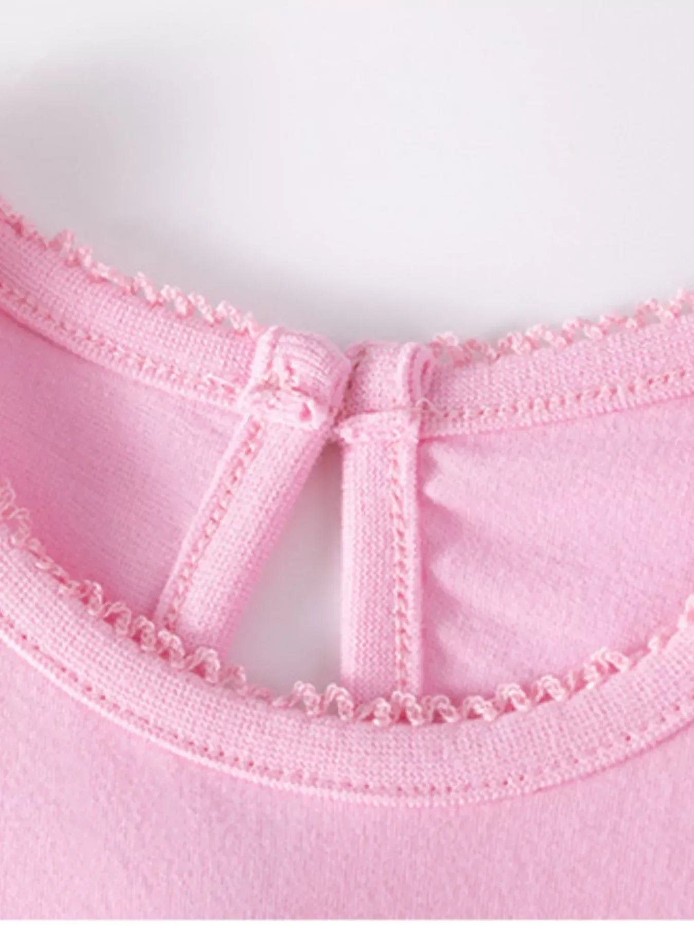 Children's Bunny Applique Ruffle Sleeve Dress - Trendsi - Flyclothing LLC