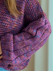 Dropped Shoulder Long Sleeve Sweater - Trendsi
