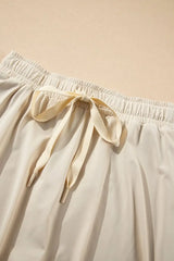 Drawstring High Waist Lined Active Skorts - Trendsi - Flyclothing LLC
