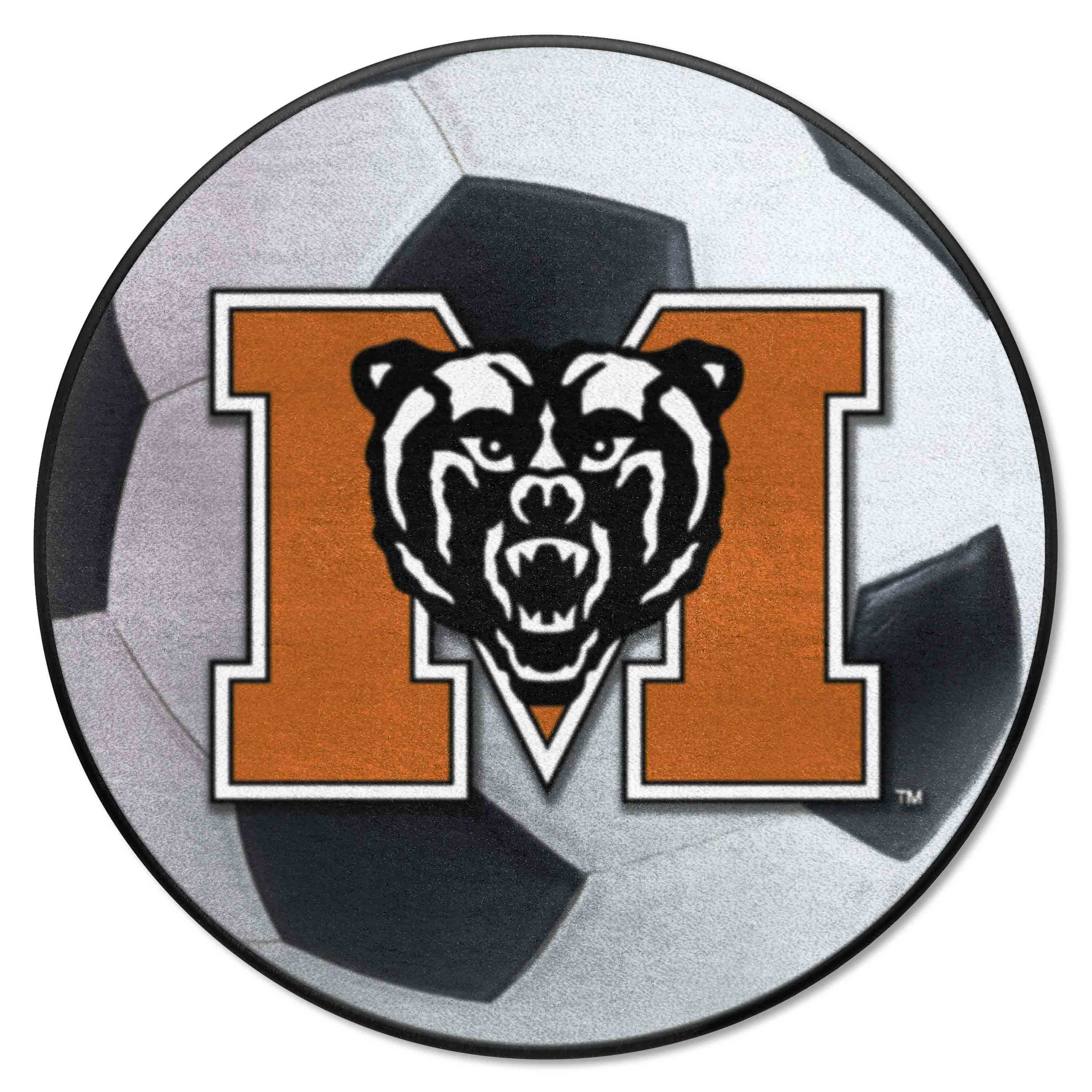 Mercer Bears Soccer Ball Rug - 27in. Diameter - Mercer