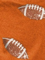 BiBi Football Sequin Embroidery Vintage Washed Top - Trendsi - Flyclothing LLC