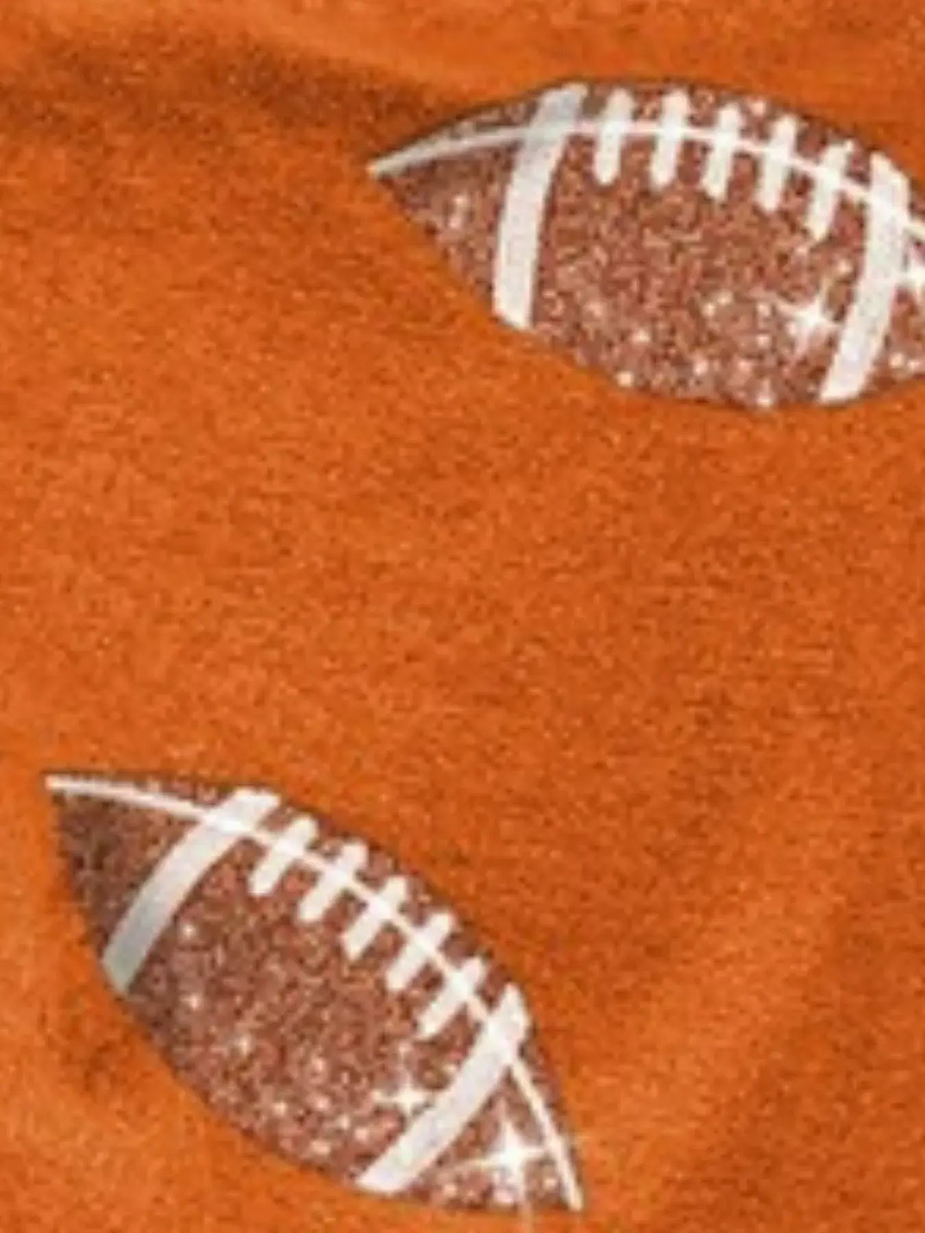 BiBi Football Sequin Embroidery Vintage Washed Top - Trendsi - Flyclothing LLC