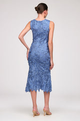 Meli Soutache Tea Length Dress - JS Collections - Flyclothing LLC