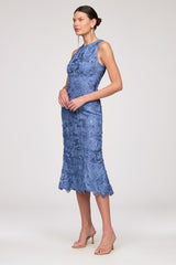 Meli Soutache Tea Length Dress - JS Collections - Flyclothing LLC