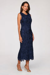 Meli Soutache Tea Length Dress - JS Collections - Flyclothing LLC