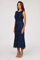 Meli Soutache Tea Length Dress - JS Collections - Flyclothing LLC