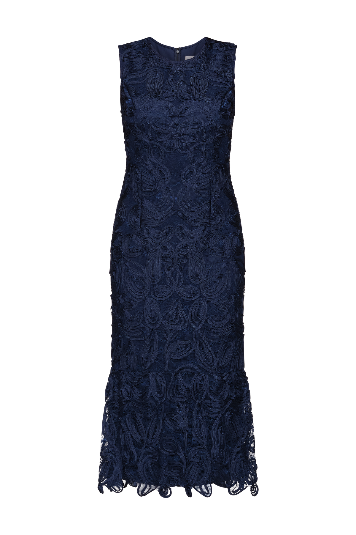 Meli Soutache Tea Length Dress - JS Collections - Flyclothing LLC