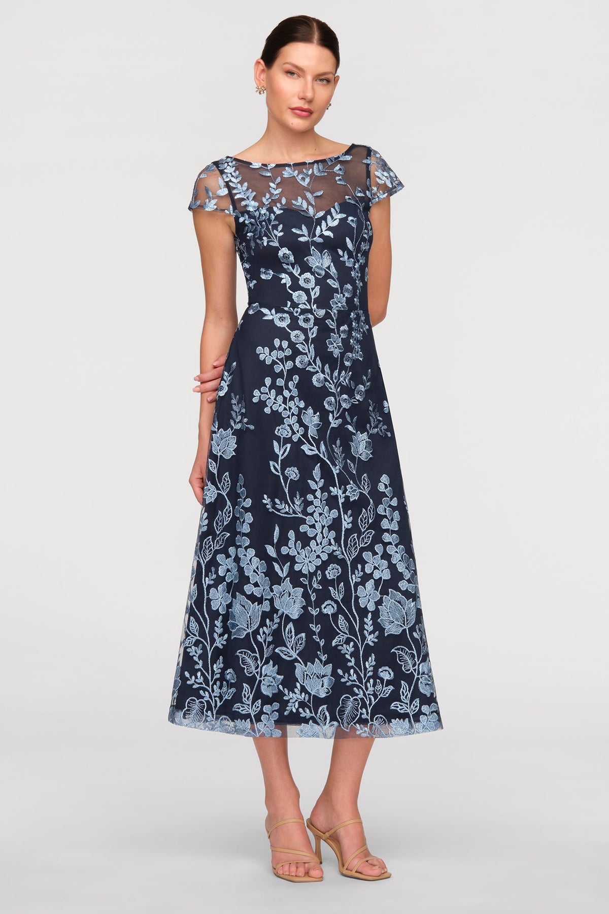 Meredith Tea Length Dress - JS Collections - Flyclothing LLC