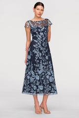 Meredith Tea Length Dress - JS Collections - Flyclothing LLC
