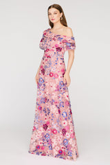 Marigold Floor Length Gown - JS Collections - Flyclothing LLC